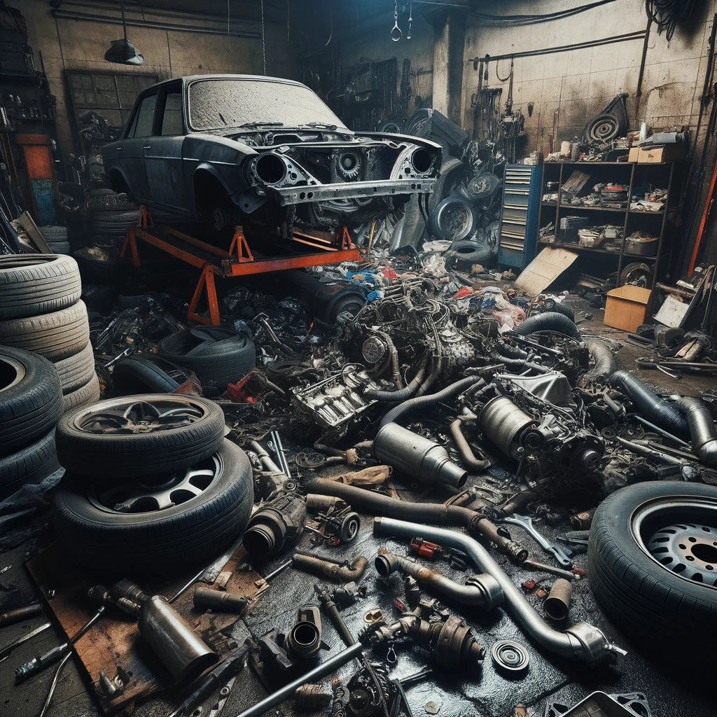 Odpady z warsztatów samochodowych